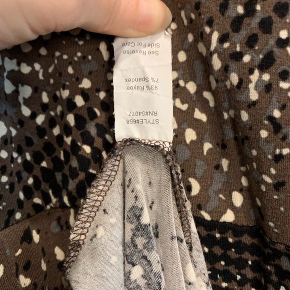 Cabi Long Sleeve Dot Wrap Dress | Size Small - Picture 9 of 13